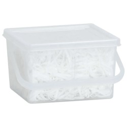 Bandes tressées pour chevaux 2500 pcs silicone blanc 