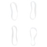 Bandes tressées pour chevaux 2500 pcs silicone blanc 