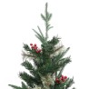 Sapin de Noël avec pommes de pin Vert 120 cm PVC et PE 