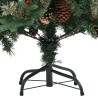 Sapin de Noël avec pommes de pin Vert 120 cm PVC et PE 
