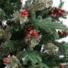 Sapin de Noël avec pommes de pin Vert 120 cm PVC et PE 