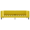 Lit de repos sans matelas jaune 80x200 cm velours 