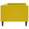 Lit de repos sans matelas jaune 80x200 cm velours 