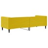 Lit de repos sans matelas jaune 80x200 cm velours 