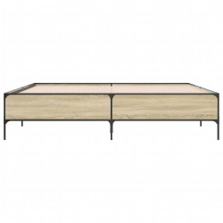 Cadre de lit sans matelas chêne sonoma 180x200 cm 