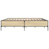Cadre de lit sans matelas chêne sonoma 180x200 cm 