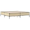 Cadre de lit sans matelas chêne sonoma 180x200 cm 