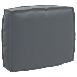 Ensemble de coussins en palettes de 2 pièces Anthracite en tissu Oxford 