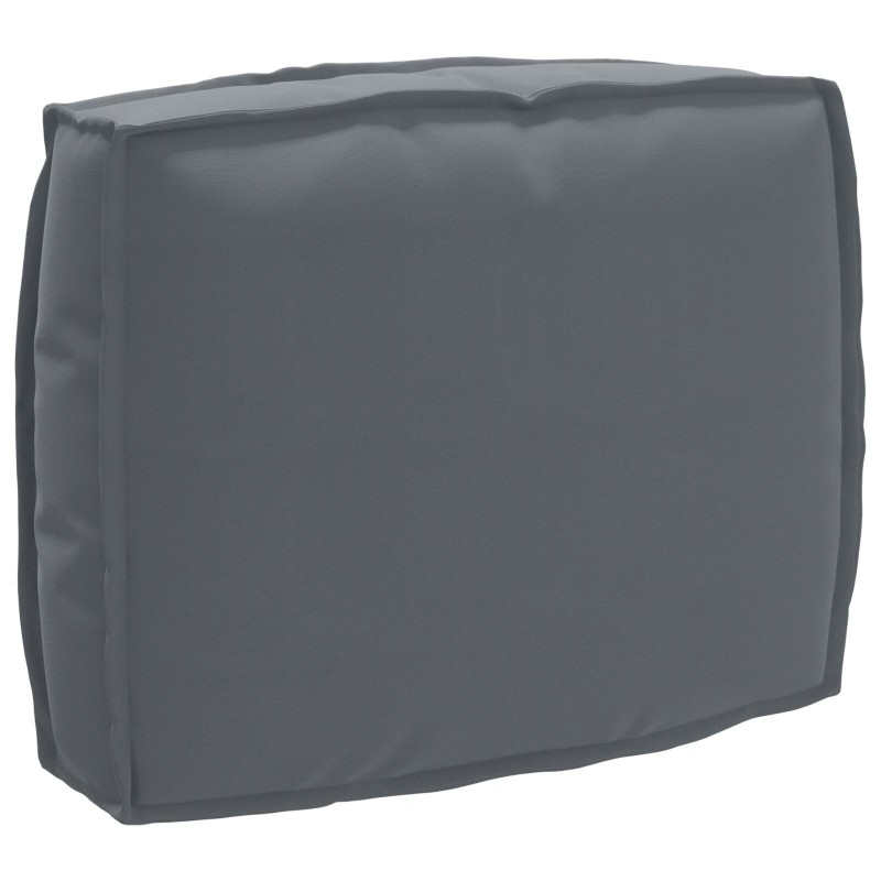 Ensemble de coussins en palettes de 2 pièces Anthracite en tissu Oxford 