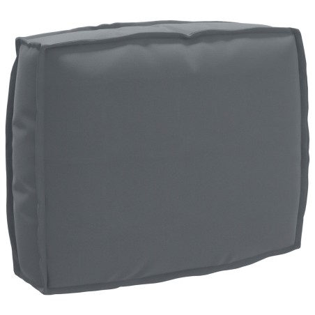 Ensemble de coussins en palettes de 2 pièces Anthracite en tissu Oxford 