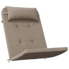 Coussins de chaise adirondack lot de 2 taupe tissu oxford 
