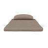 Coussins de chaise adirondack lot de 2 taupe tissu oxford 
