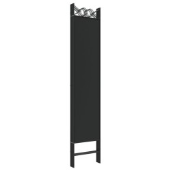 Cloison de séparation 6 panneaux Noir 240x200 cm Tissu 