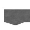 Tissu de remplacement de cantonnière d’auvent rayure anthracite 