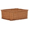 Ensemble de paniers gigognes 4 pcs Marron Saule 
