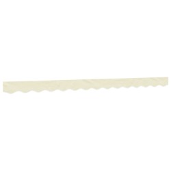 Tissu de remplacement de cantonnière d’auvent rayure crème 3,5m 