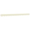 Tissu de remplacement de cantonnière d’auvent rayure crème 3,5m 