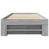 Cadre de lit sans matelas sonoma gris 100x200 cm 