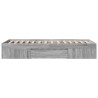 Cadre de lit sans matelas sonoma gris 100x200 cm 