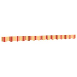 Tissu de remplacement de cantonnière d’auvent jaune orange 3,5m 