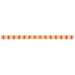 Tissu de remplacement de cantonnière d’auvent jaune orange 3,5m 