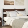 Tête de lit chêne marron 150 cm acier et bois d'ingénierie 