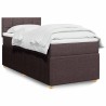 Sommier à lattes de lit avec matelas Marron foncé 90x190 cm 
