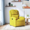 Fauteuil inclinable jaune velours 