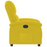 Fauteuil inclinable jaune velours 