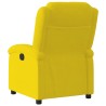 Fauteuil inclinable jaune velours 