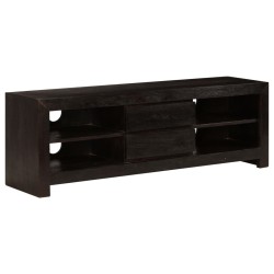 Meuble TV Bois d'acacia massif 120 x 30 x 40 cm Marron foncé 