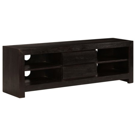 Meuble TV Bois d'acacia massif 120 x 30 x 40 cm Marron foncé 