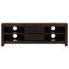 Meuble TV Bois d'acacia massif 120 x 30 x 40 cm Marron foncé 