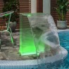 Fontaine de piscine avec LED RVB Acrylique 51 cm 