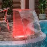 Fontaine de piscine avec LED RVB Acrylique 51 cm 