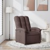 Fauteuil inclinable Marron foncé Tissu 