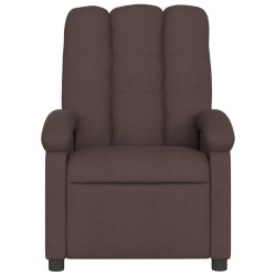 Fauteuil inclinable Marron foncé Tissu 