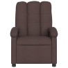 Fauteuil inclinable Marron foncé Tissu 
