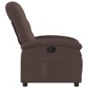 Fauteuil inclinable Marron foncé Tissu 
