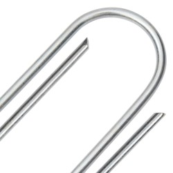 Piquets de sol en forme de U 50 pcs 15x3,5 cm acier galvanisé 