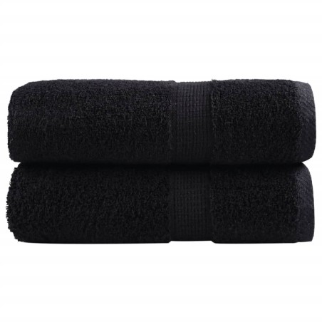 Serviettes d'invité de qualité supérieure SOLUND 2 pcs noir 