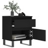 Table de chevet Noir 40x35x50 cm Bois d’ingénierie 