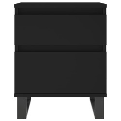 Table de chevet Noir 40x35x50 cm Bois d’ingénierie 