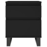 Table de chevet Noir 40x35x50 cm Bois d’ingénierie 