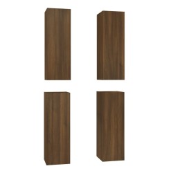 Meubles TV 4 pcs Chêne marron 30,5x30x90 cm Bois d'ingénierie 