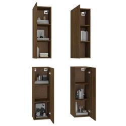 Meubles TV 4 pcs Chêne marron 30,5x30x90 cm Bois d'ingénierie 