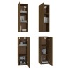 Meubles TV 4 pcs Chêne marron 30,5x30x90 cm Bois d'ingénierie 