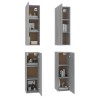 Meubles TV 4 pcs Sonoma gris 30,5x30x90 cm Bois d'ingénierie 