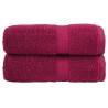 Serviettes d'invité de qualité supérieure SOLUND 2 pcs bordeaux 