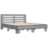 Cadre de lit sans matelas sonoma gris 150x200 cm 